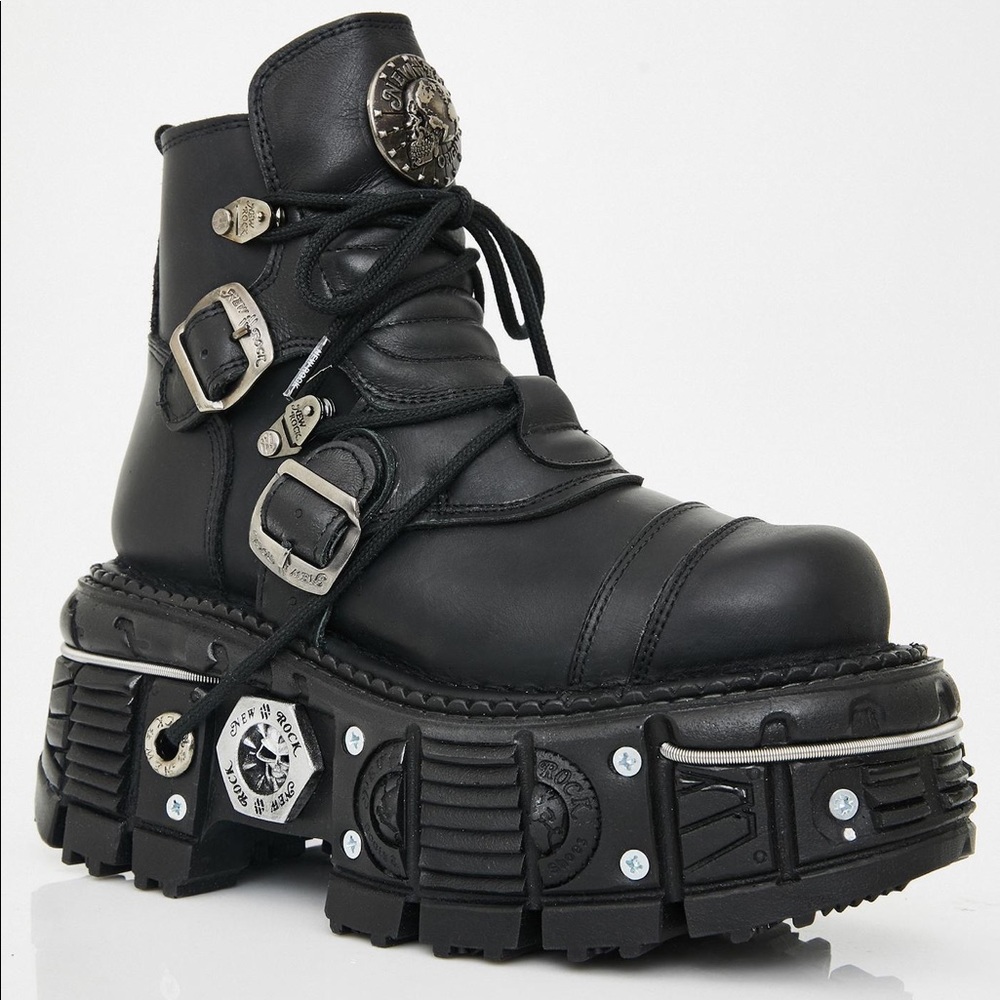 New Rock Pressure Tank Combat Boots